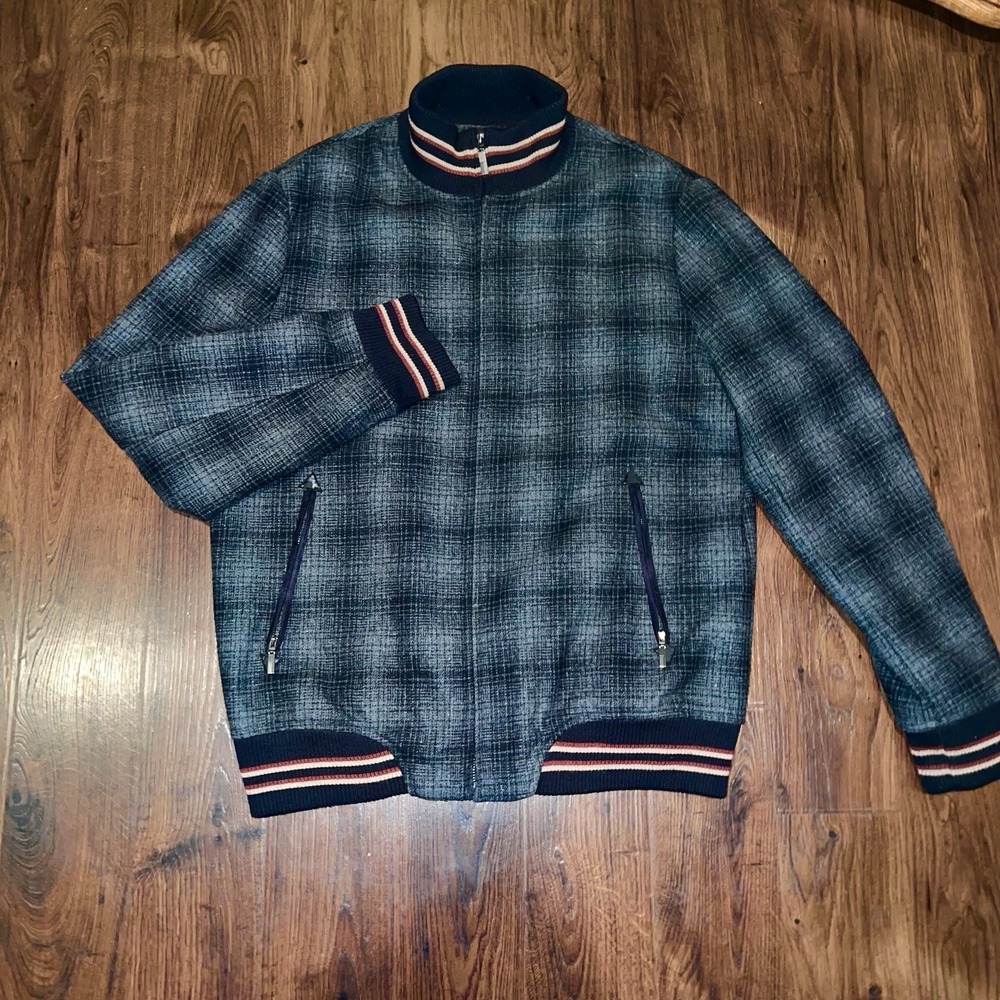 Forever 21 Men Los Angeles Varsity Bomber Retro Streetwear Coat Jacket Gray XL